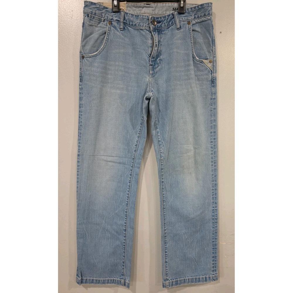 VTG Early 2000s Calvin Klein Jeans Slouch Grunge Workwear Distressed Denim